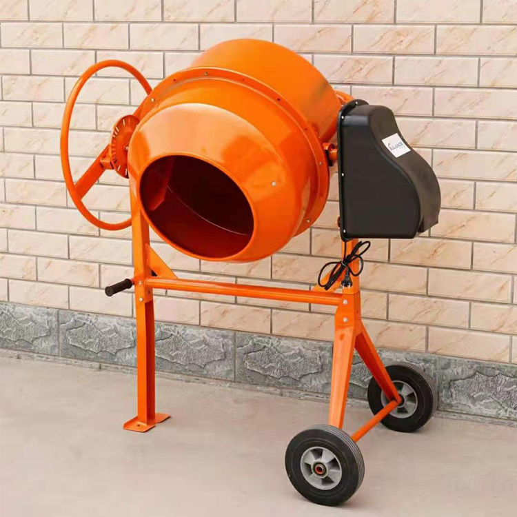 Portable Small Hand Push Feed Cement Concrete Mortar Mixer 120L Concrete Mixer