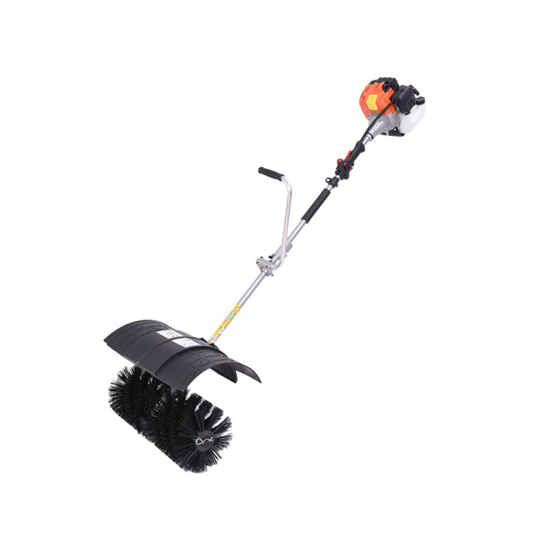 Hand-held lawn brush Two stroke gasoline engine artificial grass sweeper