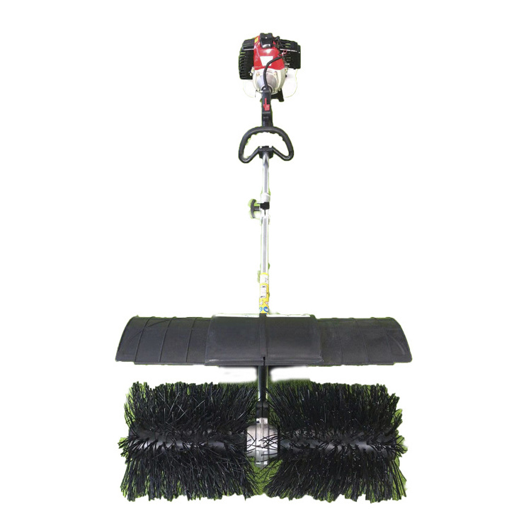 Hand-held lawn brush Two stroke gasoline engine artificial grass sweeper