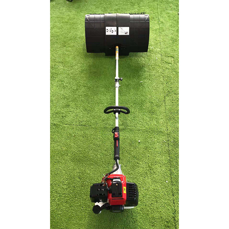 Hand-held lawn brush Two stroke gasoline engine artificial grass sweeper