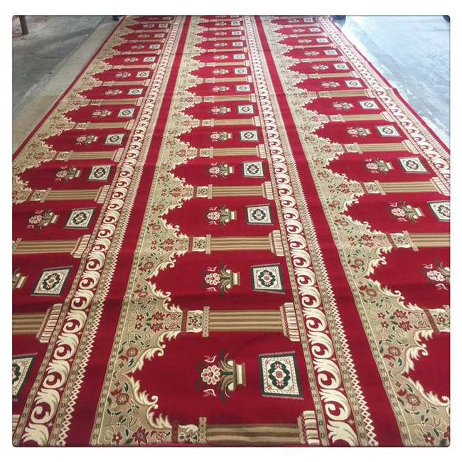 Wholesale High Quality Wall To Wall Printed Mosque Carpet Muslim Prayer Carpet