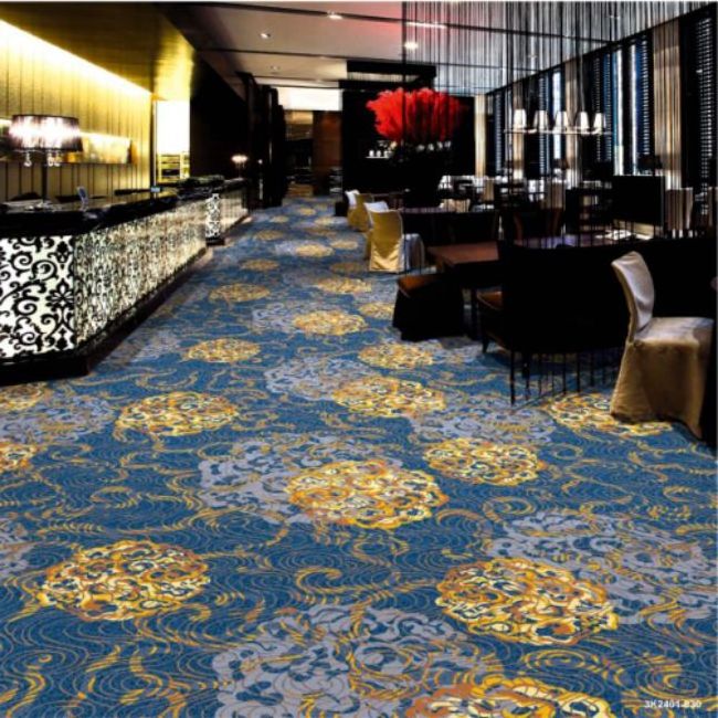 Red Carpet Runner Natural or Hall Guangzhou for Hotel or Restaurant Modern Floral Round Nylon Printed Carpet 3 D Printed Carpet