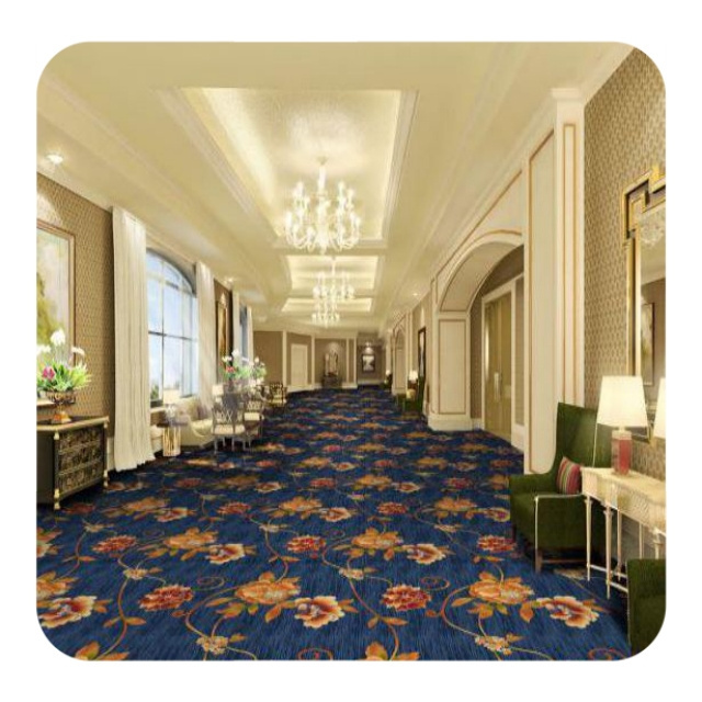 Banquet Hall Axminster Carpet For Hotel Living Room Wool Carpet Custom Carpet