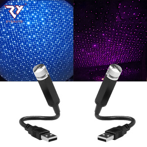 ZY Universal USB LED Star Projector Atmosphere Ambient Lamp Car Interior Light Car Roof Star Light