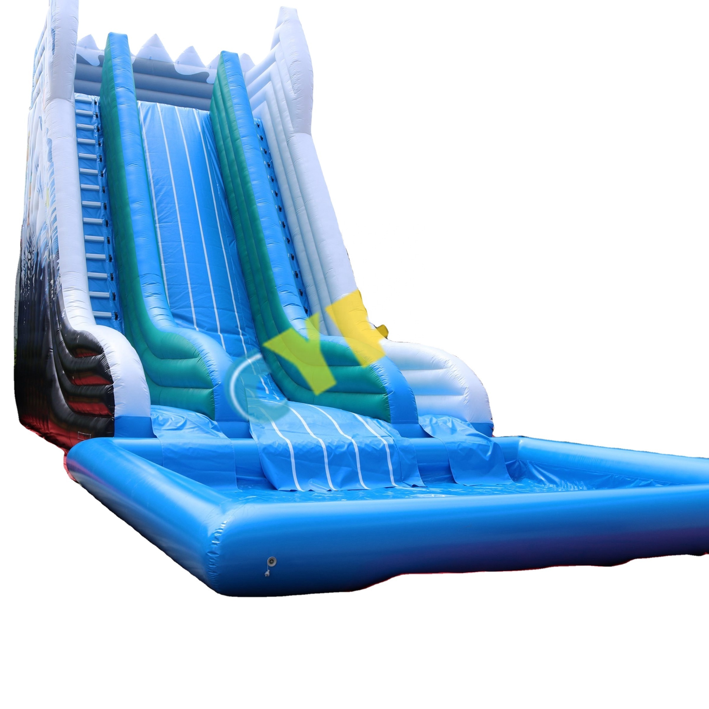 Commercial grade inflatable pool slide High quality waterslide giant inflatable water slide for adult