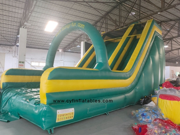 outdoor commercial tobogan inflables Amusement Park Equipment Backyard kids adult green marble giant inflatable water slides