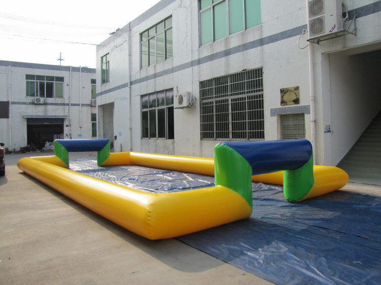 inflatable water soap football field /Outdoor Commercial Adults And Kids Play Water Sport Game Soap Soccer Field Arena