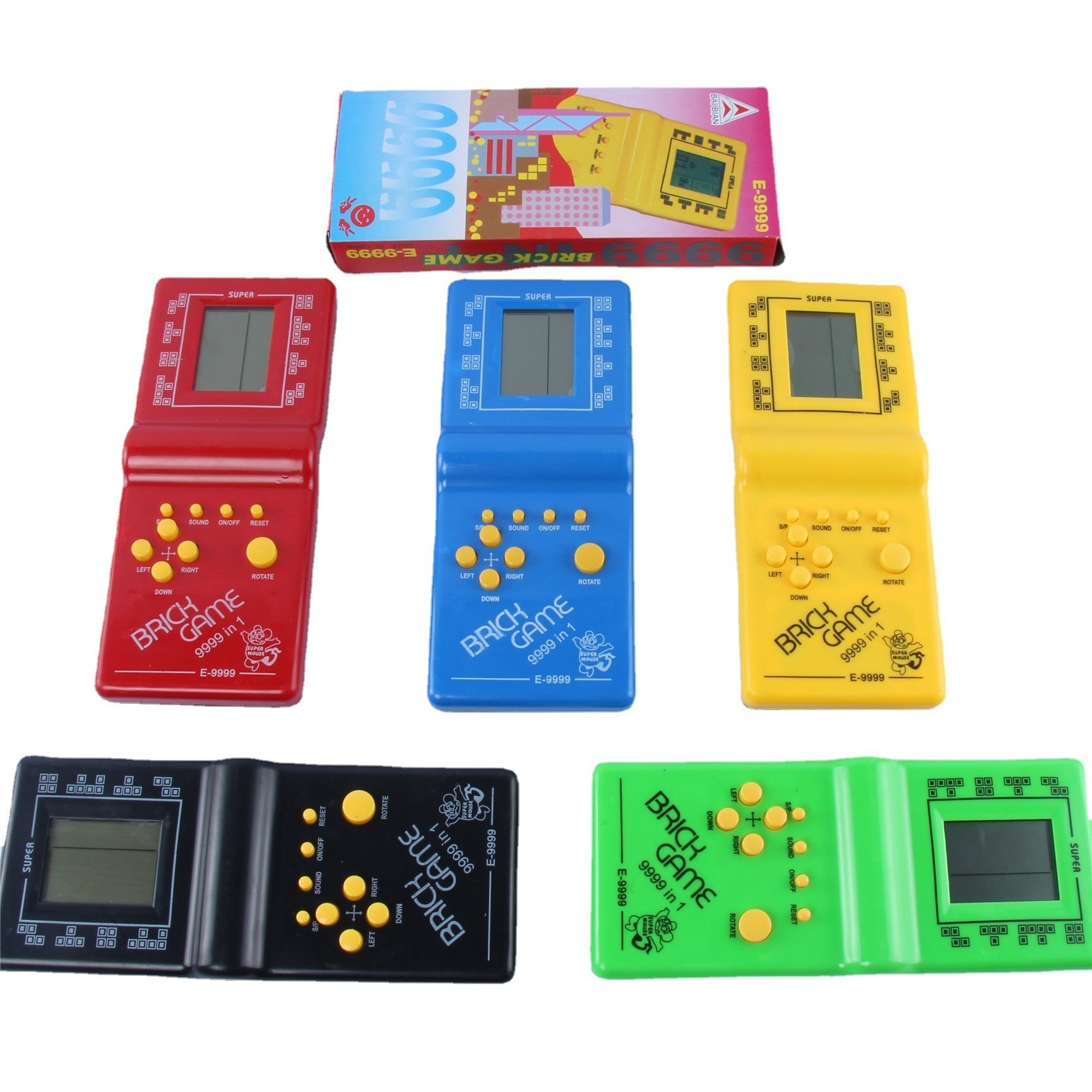 Professional Production 9999 In 1 Handheld Brick Game Console Ct3081