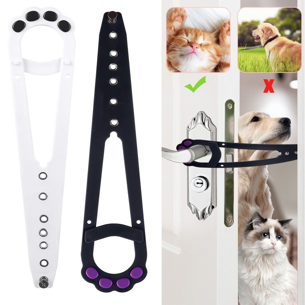 Wholesale pet dog fence pet door latch strap let cat in keep dog out cat door holder latch pet fencing