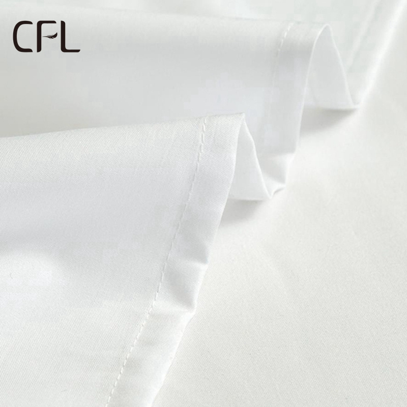 luxury hotel linen supplies size design  comforter bedding set satin White 100% cotton bedsheet customized bedspread