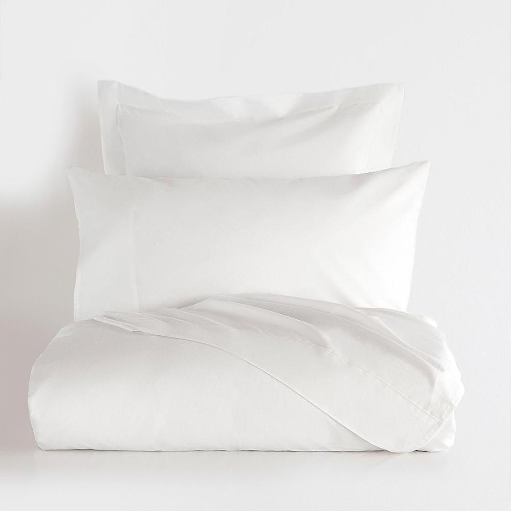 60*40S 300TC Cheap hotel cotton custom satin pillowcase white pillow case for hotels