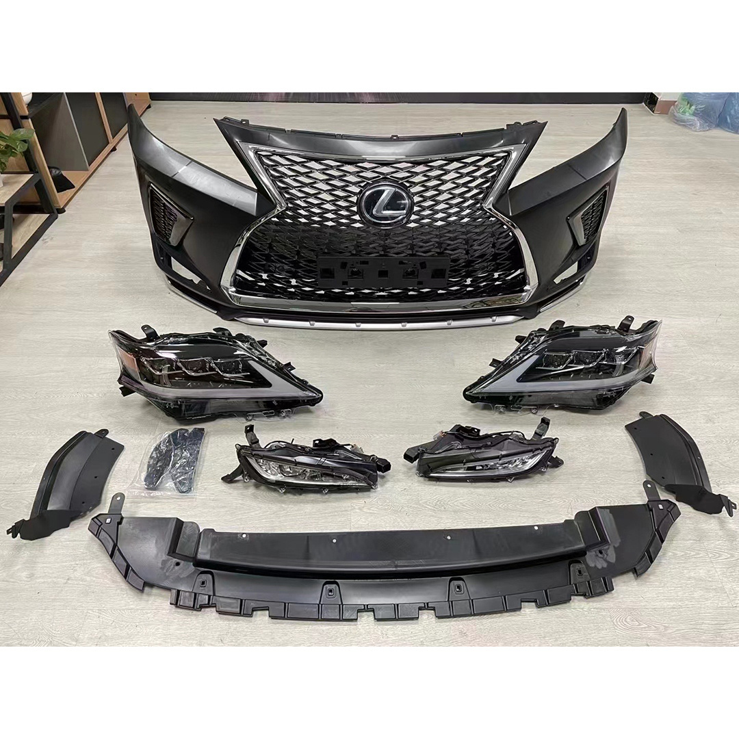 Newest Facelift Conversion Bumper Body Kit For Lexus RX350 RX270 2009-2015 Upgrade 2021 Style