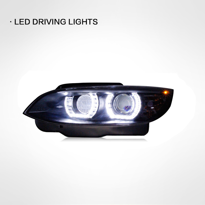 Suitable For BMW E92 Headlights 2006-2012 E93 Headlight 330i 335i DRL Hid Head Lamp Angel Eye Bi Xenon Beam Accessories