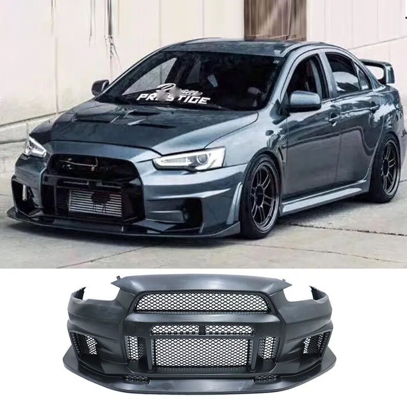 High Quality PP Material Modified Vari Style Car Bodykit Bumpers For Mitsubishi Lancer 2009-2017