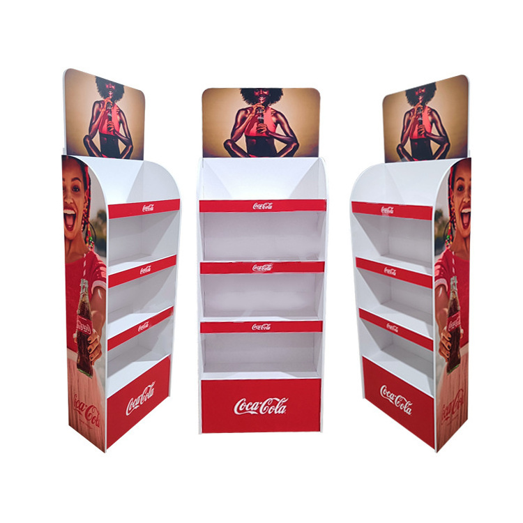 Custom Brand Store Table Display Riser Pvc Acrylic Makeup Counter Cardboard Display Stand Pvc Foam Board Pop