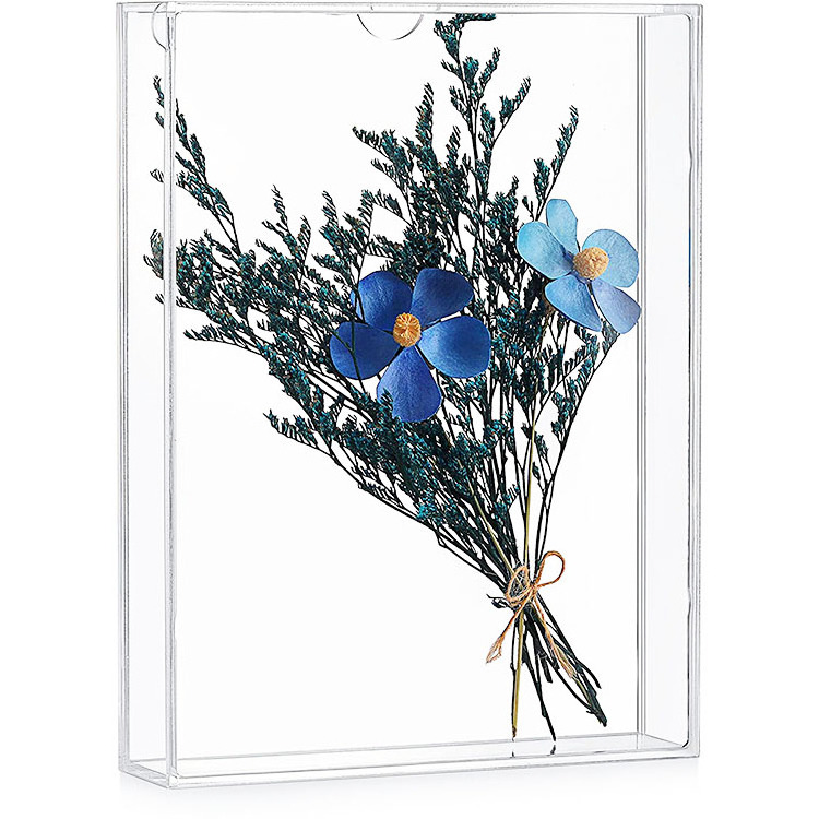 6x8 Shadow Box Frame Acrylic Photo Picture Frame DIY Tabletop Display Case Clear Memory Box for Dried Flowers Kids Room decor