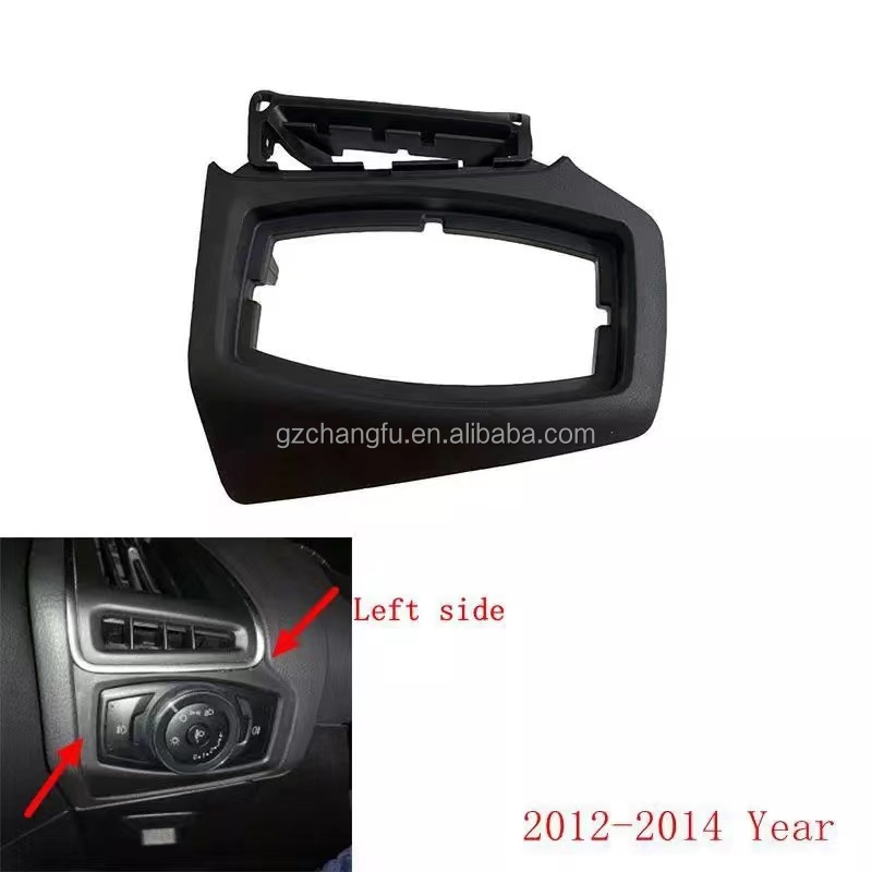 Auto parts car headlight switch trim frame panel cover high level configuratio headlight switch trim for ford for focus mk3