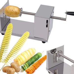 JG-10 Manual Twisted Spiral Potato Slicer French Fry Tornado Potato Tower Fruit & Vegetable Cutter