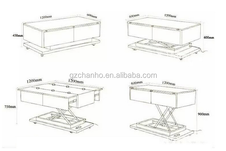 Furniture Fittings Lift Top Coffee Table Hinge Folding Table Mechanism