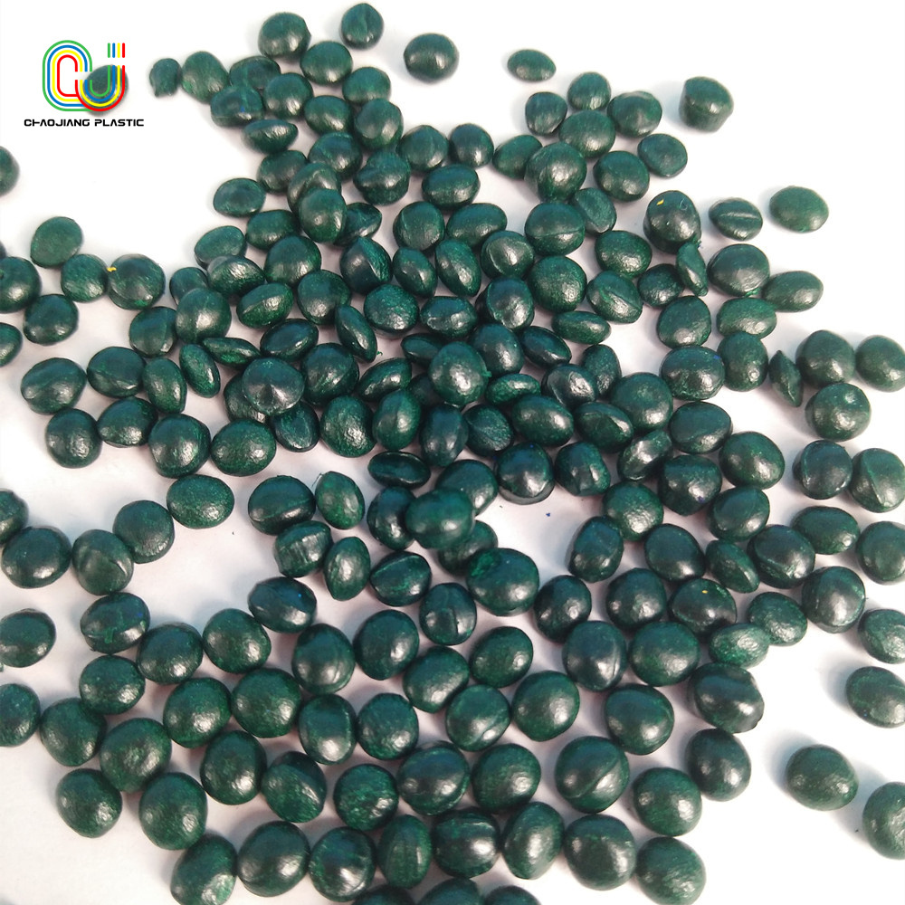 Provide samples Green masterbatch is suitable for blowing film injection applied in plastic products