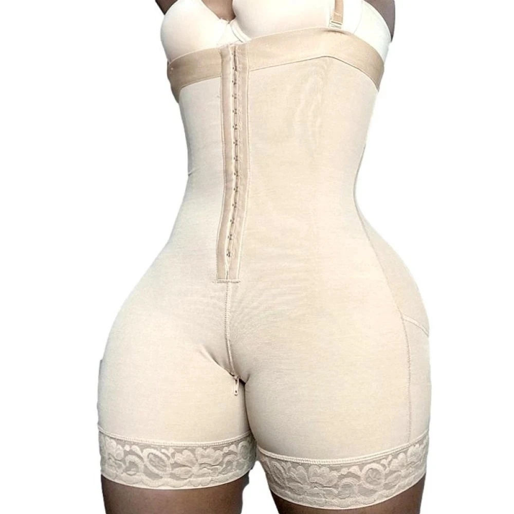 Mid Thigh Guitar Body Shaper Double Ab Compression and Butt lifter Invisible Mermaid Silhouette Shapewear With Hooks Slimming