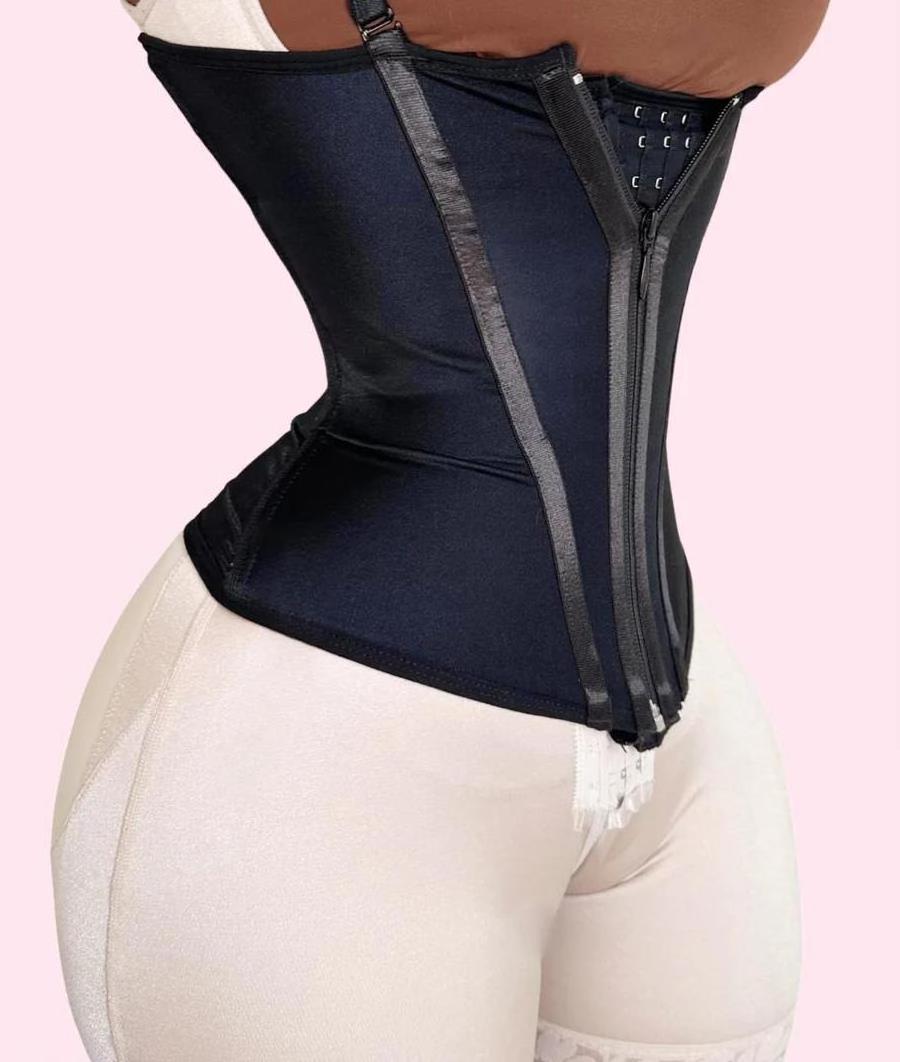 PREMIUM COLOMBIAN CORSET/WAIST TRAINER Fajas Colombianas Women Double Compression Waist Trainer Corset with Bone Adjustable