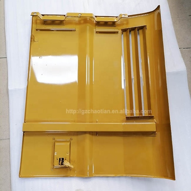 Excavator left hand engine compartment door with latch and hinge CAT 322B 322BL 325B 325BL excavator radiator side door 131-7463