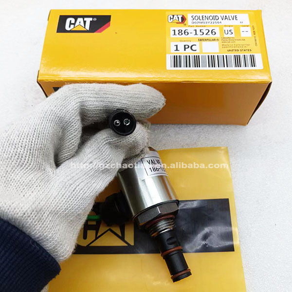 excavator parts 186-1526 solenoid valve CAT tractor D5M D6R D6M D8R solenoid valve 24V 1861526