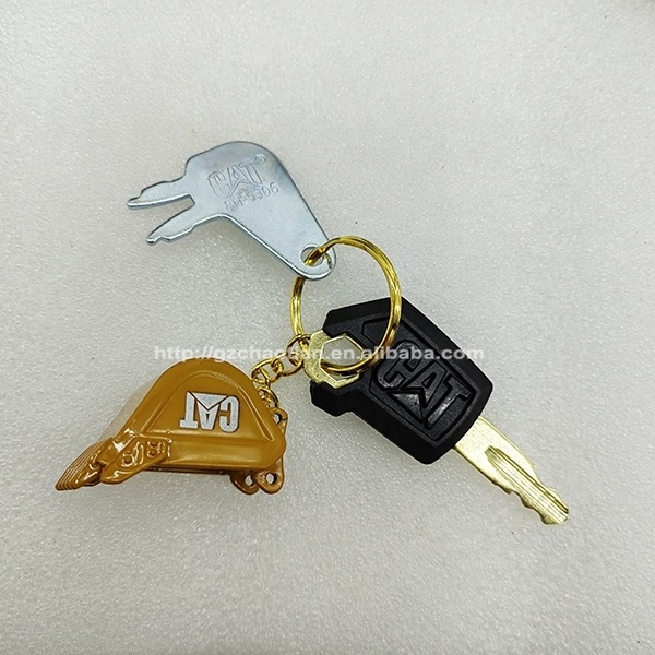 CAT construction machinery parts excavator ignition switch key 8H5306 5P8500 CAT excavator bucket key chain