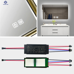 MARVEL ONE LED Lighting Anti fog Film Control Capacitive DC12v 24v Double Button Touch Sensor Switch For Smart Bathroom Mirror