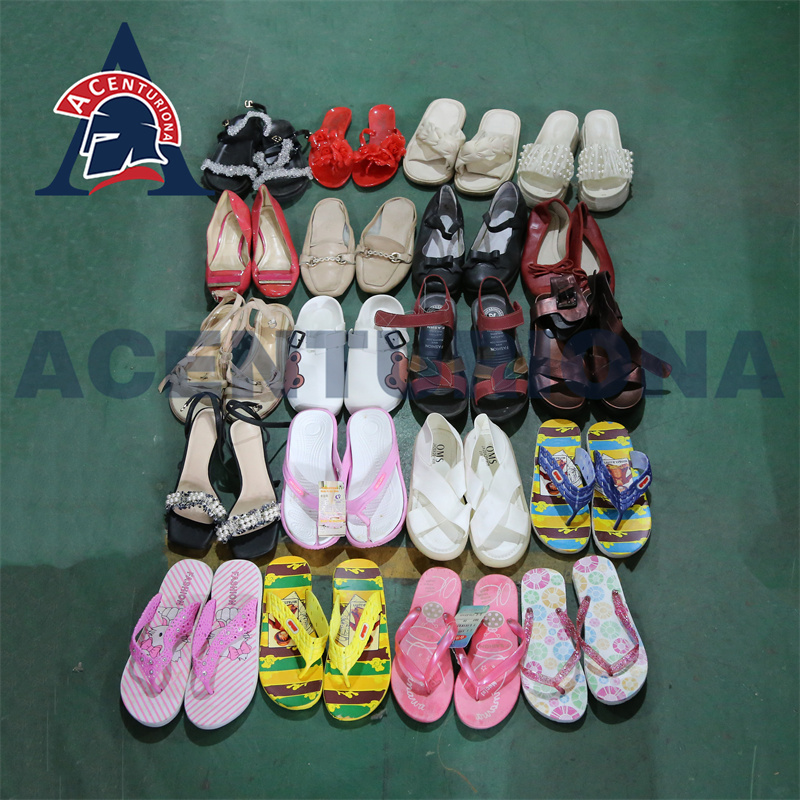 used women sandals 2024 sandals women flat used ladies korean sandals second hand shoes bales from uk 45kg-50kg