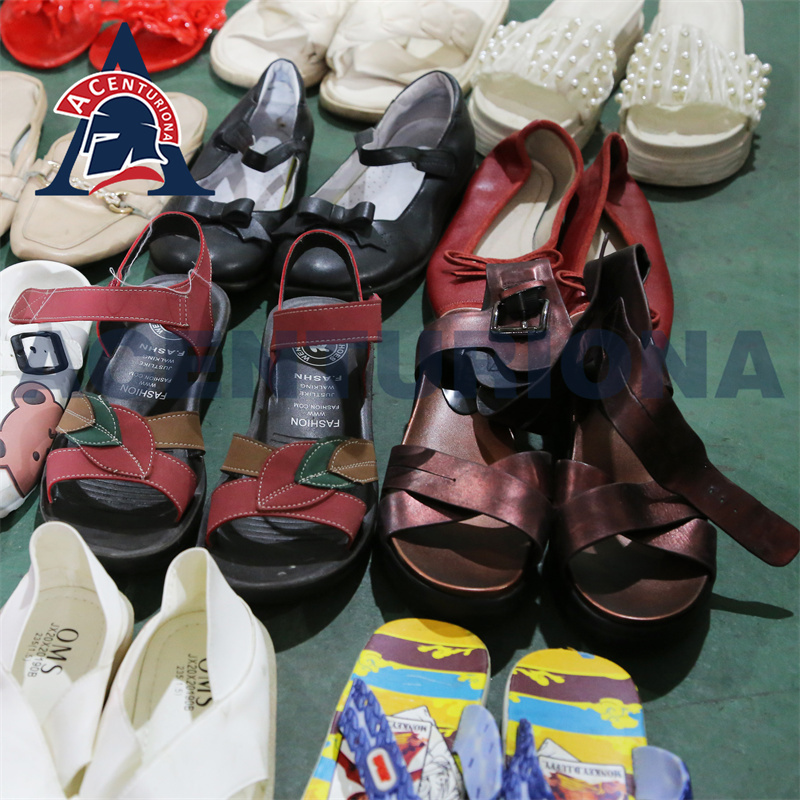 used shoes second hand flat woman sandals sandals for women and ladies wholesale jual sepatu bekas import