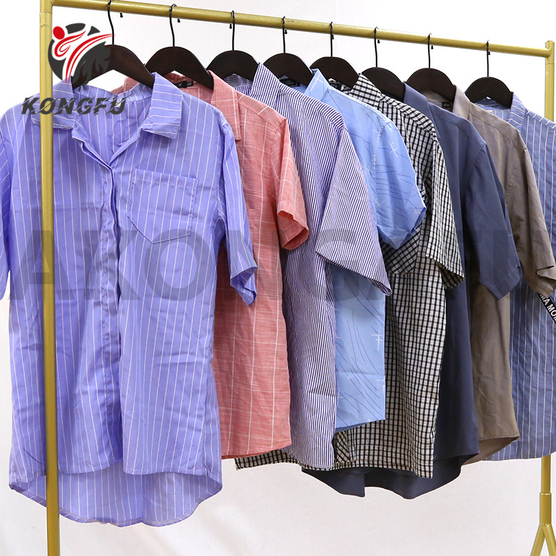 clearance sale men's shirts formal used clothes VIP bales apparel stock lots luxury shirts men black shirt for mens