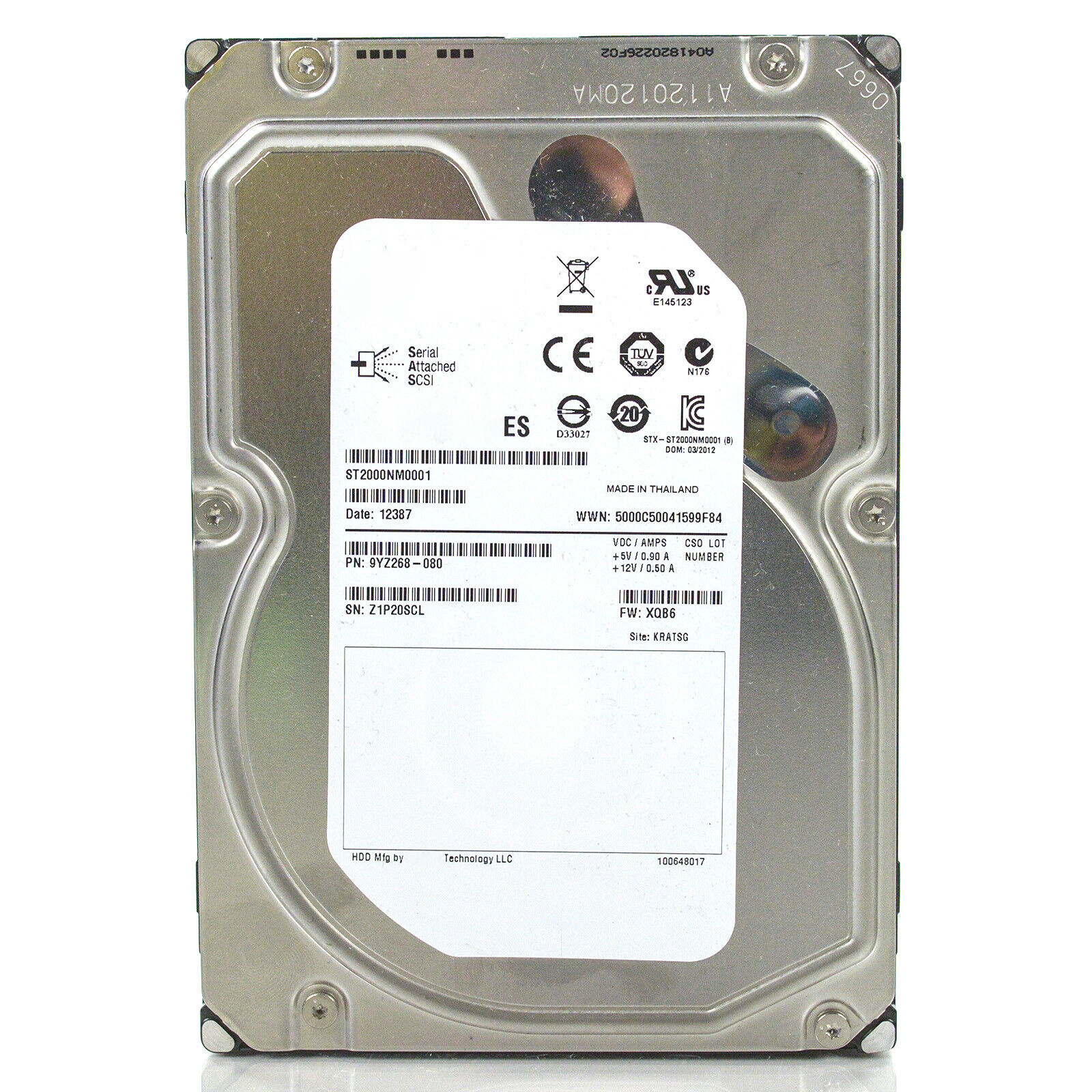 2TB 7.2K SAS 6Gbp/s 3.5