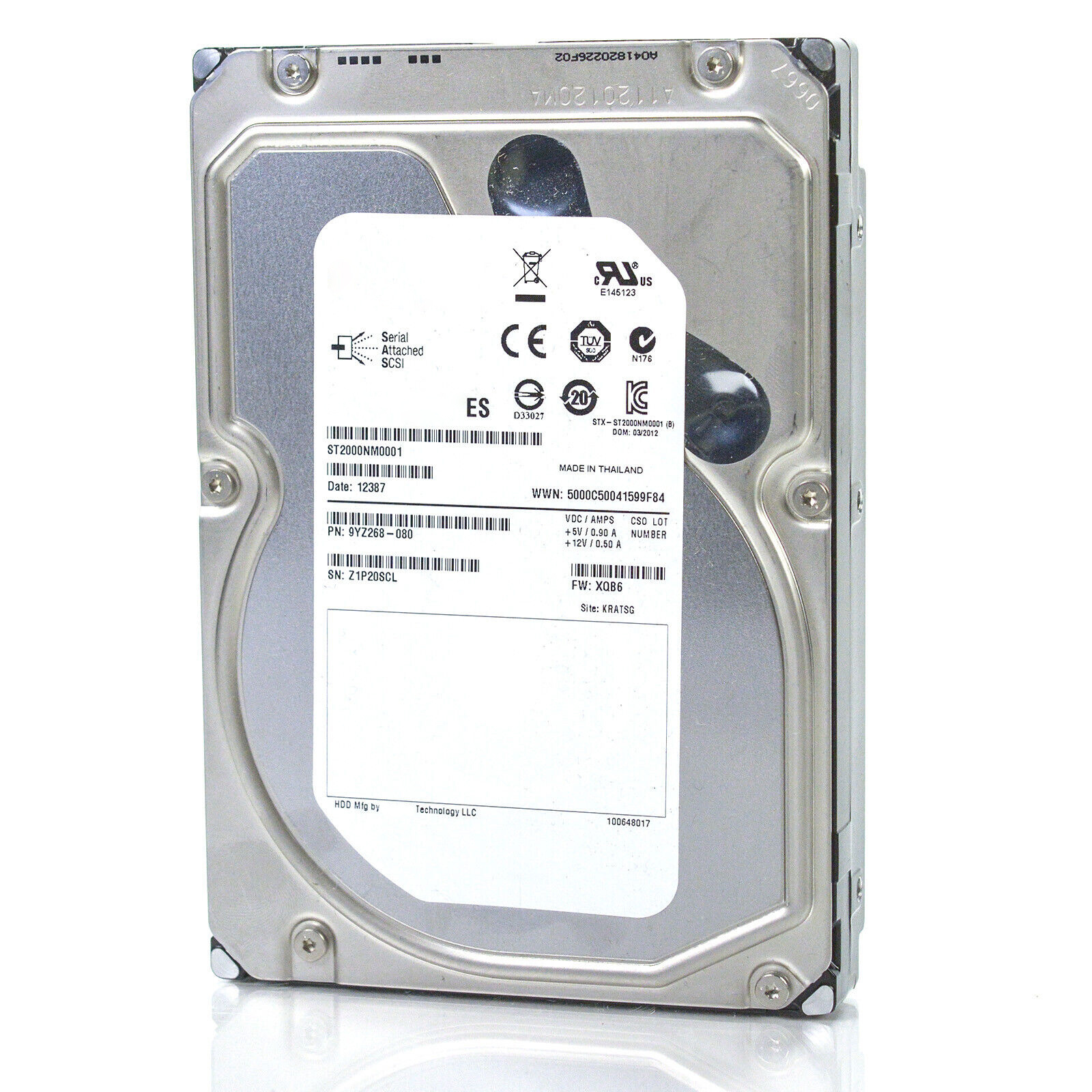 2TB 7.2K SAS 6Gbp/s 3.5