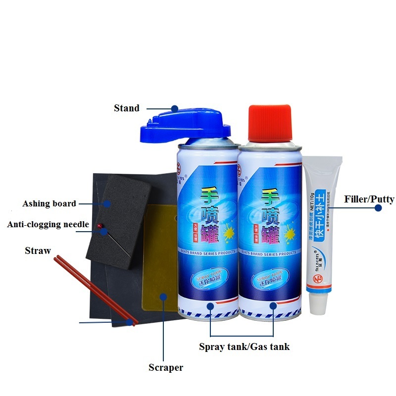 Car Touch-up Paint Pen Scratches Set Aerosol Spray Tank With Stand Fix Scratch Repair Filler Pen Sets