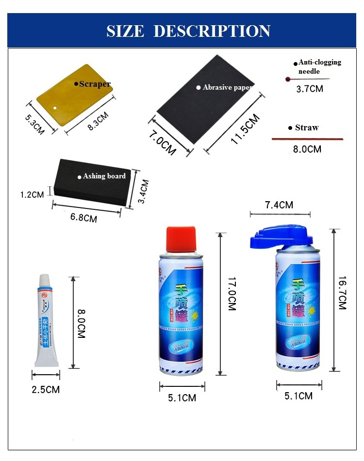 Car Touch-up Paint Pen Scratches Set Aerosol Spray Tank With Stand Fix Scratch Repair Filler Pen Sets