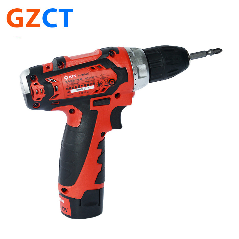 BL6113-20S KEN 12V Cordless Power Drill Machine Li-ion Battery Electric Screwdriver Brushless Impact Cordless Drill Set