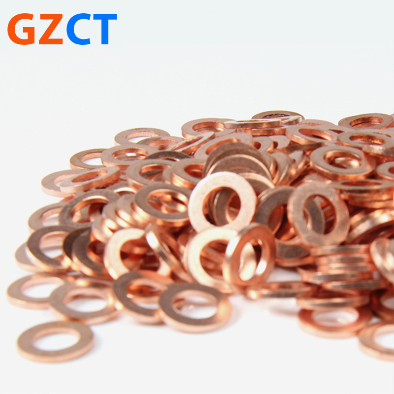 T2 Brass Copper Gasket Space Sealed Thin Flat Copper Washer