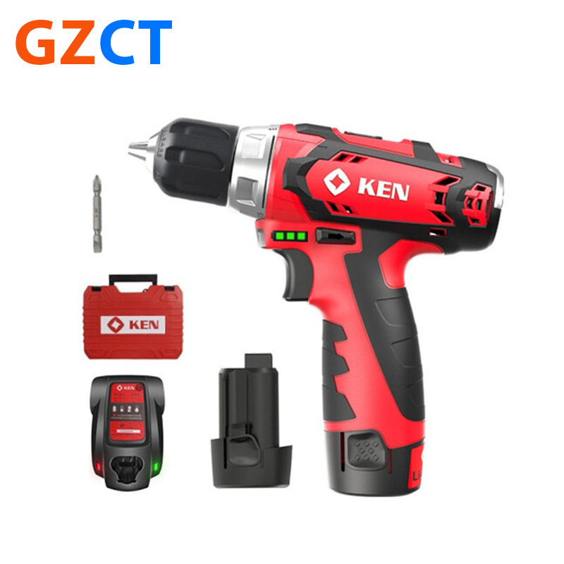 BL6113-20S KEN 12V Cordless Power Drill Machine Li-ion Battery Electric Screwdriver Brushless Impact Cordless Drill Set