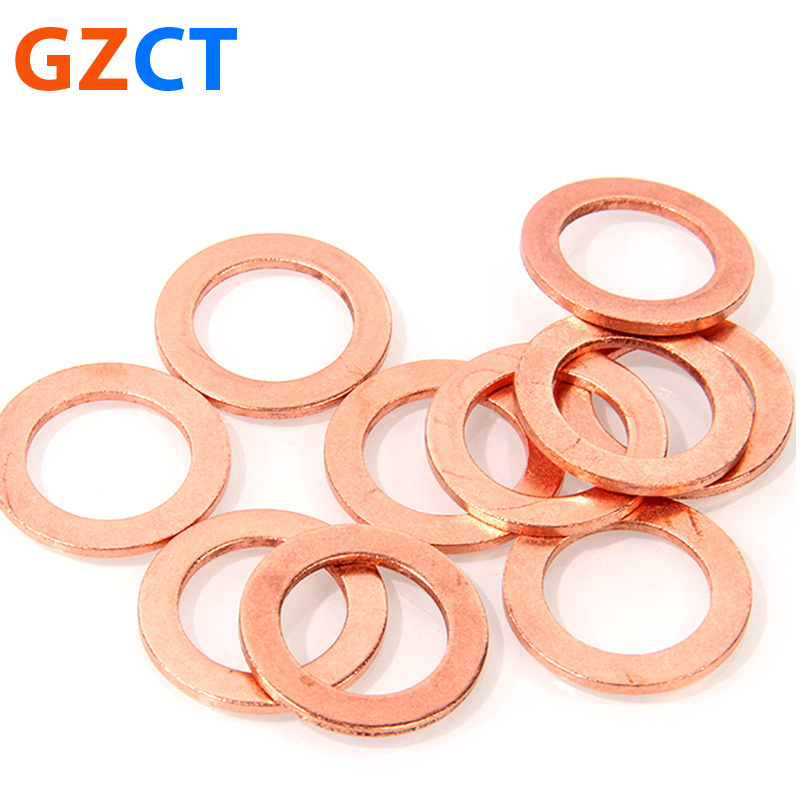 T2 Brass Copper Gasket Space Sealed Thin Flat Copper Washer