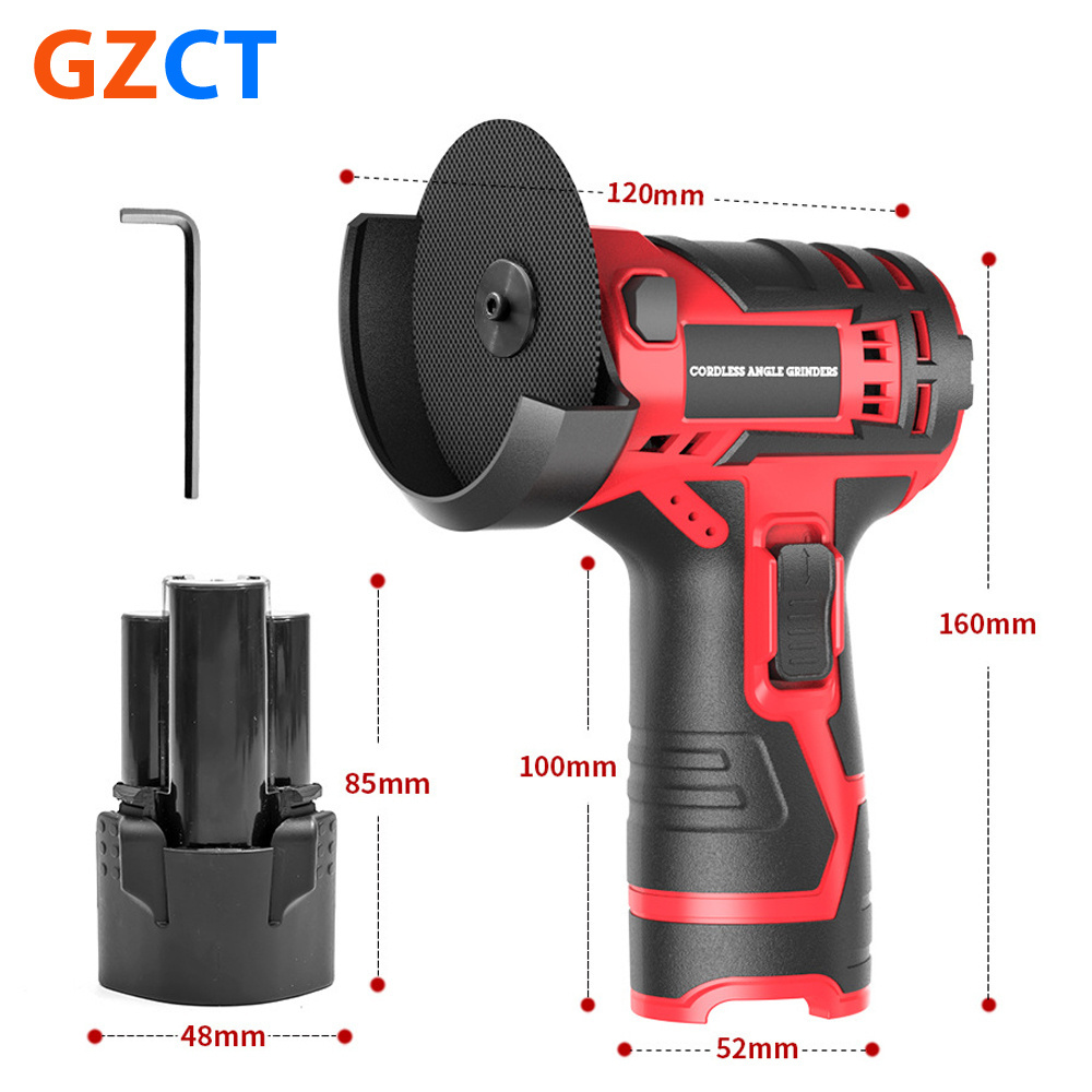 12V Professional Electric Angle Grinder Factory Price Metal Wood Cutter Polishing Tool 3 inch Battery Power Wireless Grinder