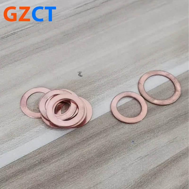 T2 Brass Copper Gasket Space Sealed Thin Flat Copper Washer