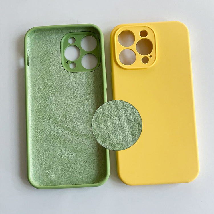 Silicone Phone Case For Apple Iphone 11 12 13 14 15 Pro Max Mini 7 8 6s Plus  X Xs Max 5 Shockproof Case Cover Factory Wholesale