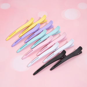 Professional Salon Hair Clips New Candy Color Non-slip Dividing Duckbill Hair Clips Home Hair Cutting Clips for Hairdresser