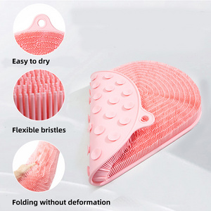 High Quality shower bathroom foot wash pad and scrub pad oversized suction non slip pad shower massager brush foot scrubber