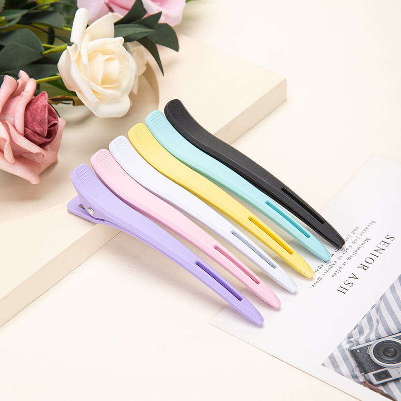 Professional Salon Hair Clips New Candy Color Non-slip Dividing Duckbill Hair Clips Home Hair Cutting Clips for Hairdresser