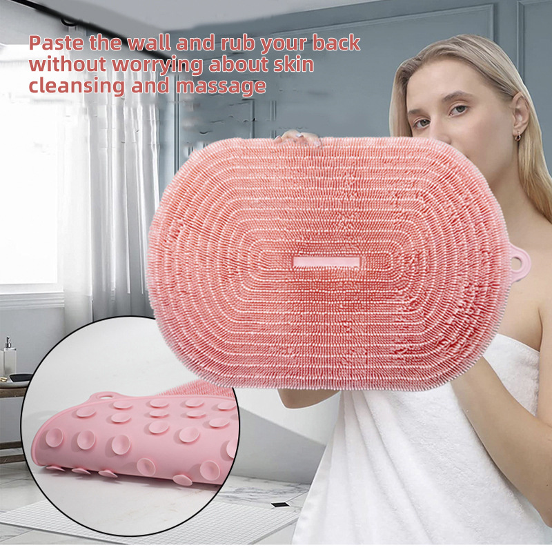 High Quality shower bathroom foot wash pad and scrub pad oversized suction non slip pad shower massager brush foot scrubber