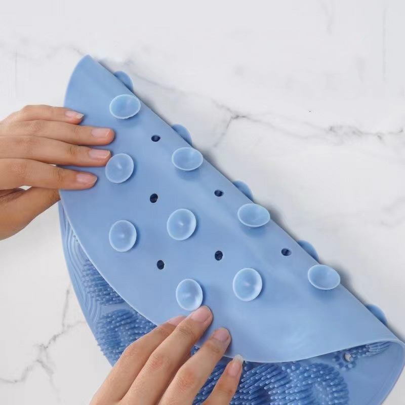 New Lazy Person Silicone Back Massage Bath Brush Suction Cup Back Rub Foot Shower Brush Scrubber To Clean Body Brush For Shower