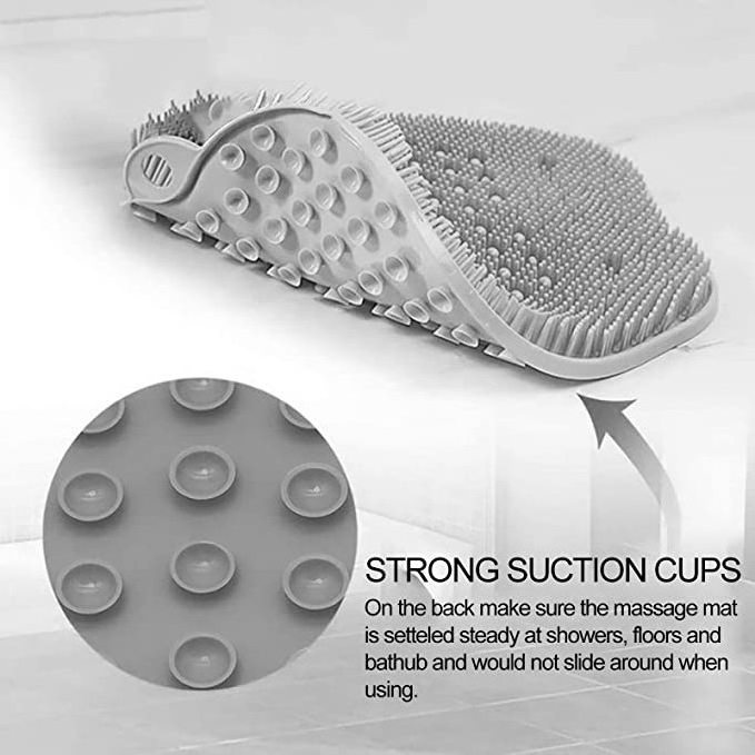 Factory wholesale Price Shower Foot Massager Scrubber, Foot Cleaner Massage Mat with Non Slip Suction Cups Shower bath Mat